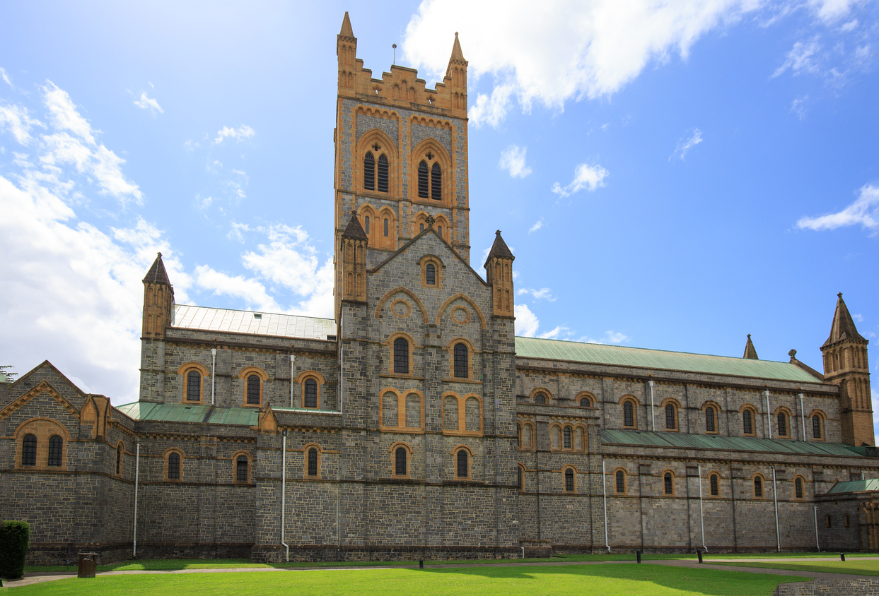 Buckfast Abbey in Dartmoor national park is a popular place for tourists and pilgrims