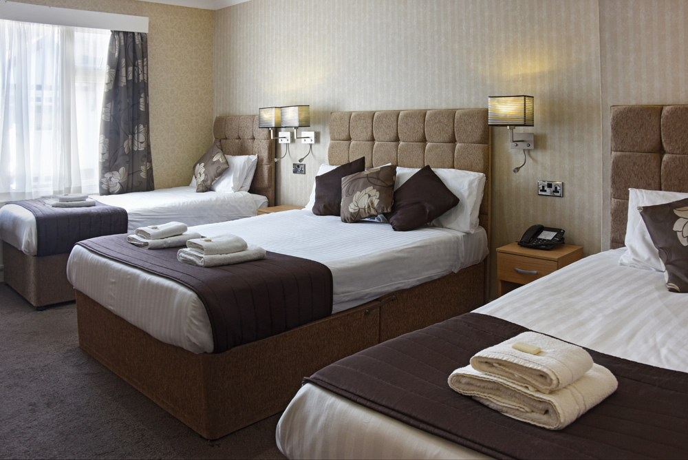 Large family bedroom at the Torbay Court Hotel Devon