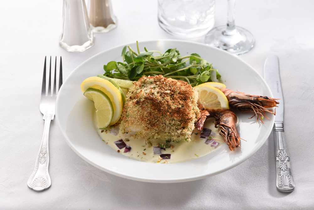 A seafood fish at The Torbay Court Hotel in Paignton